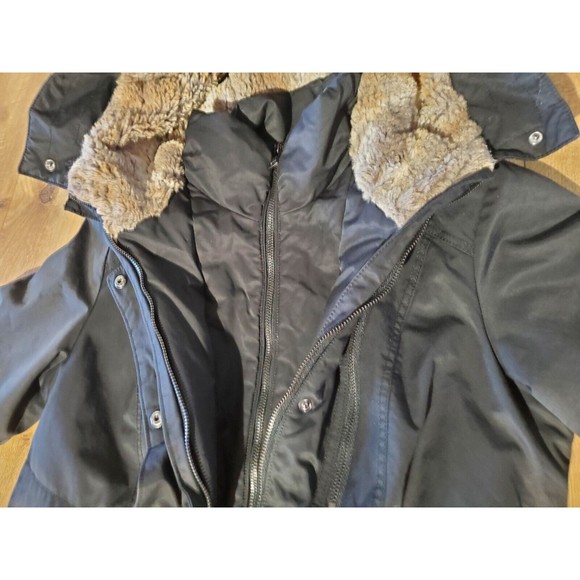 1 Madison Expedition Coat Womens S Small Heritage Collection Anorak Jacket Black - Picture 3 of 6